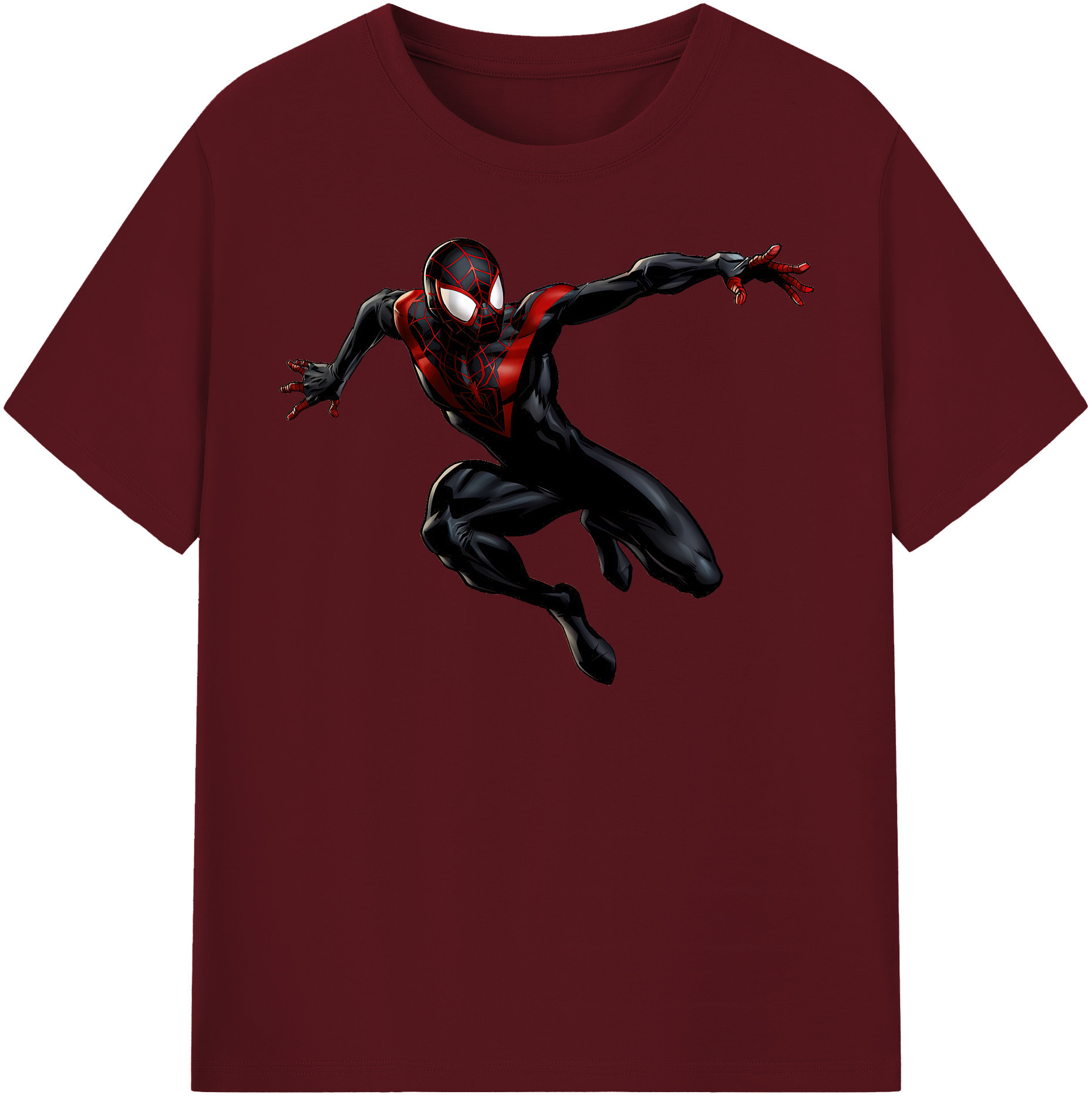 （画像用） Spider Man スパイダーマン 綿100％半袖Tシャツ（フロントプリント）
